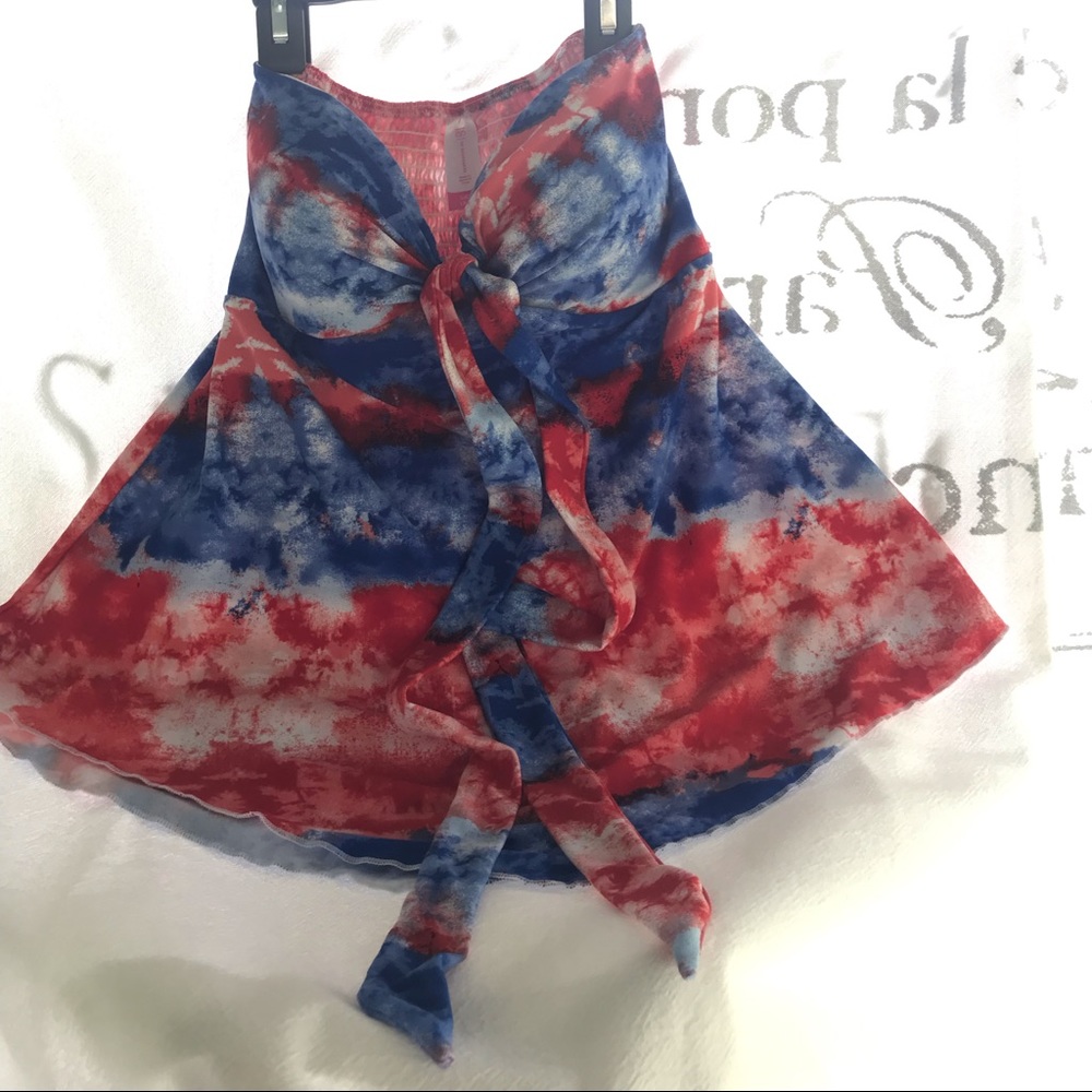 Ladies Tie Dye crop/halter Top